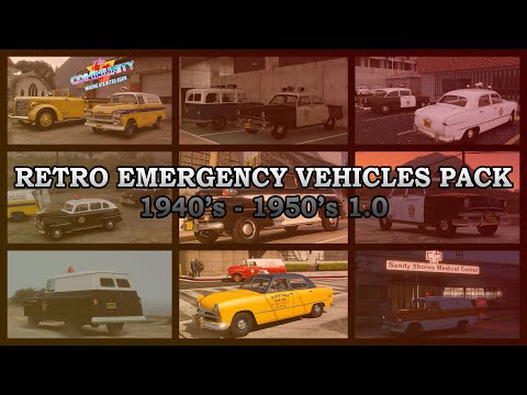 First look at Retro Emergency Vehicles Pack 1940&#039;s - 1950&#039;s