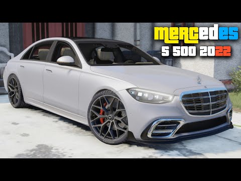 Mercedes Benz W223 Class S 500 4MATIC 2022 - GTA 5 Real Life Car Mod + Download Link!