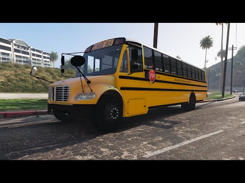 Grand Theft Auto V Thomas Built Freightliner C2