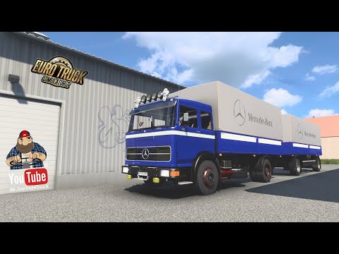 [ETS2 v1.47] Mercedes LPS 1632 + Tandem Trailer Pack