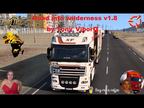 Euro Truck Simulator 2 (1.53) Road into wilderness v1.8 by Tony_Viborg [1.53] + DLC&#039;s &amp; Mods