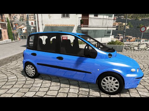 BeamNG.drive - Fiat Multipla 1998 - Car Show Test Drive Crash . 4K 60fps.