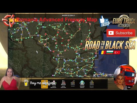 Euro Truck Simulator 2 (1.48) Romania Advanced Freeway Map [1.48] New Version + DLC&#039;s &amp; Mods