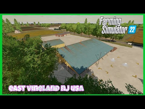 EAST VINELAND, NJ USA - NEW MOD MAP: FARMING SIMULATOR 22 *FLY OVER*