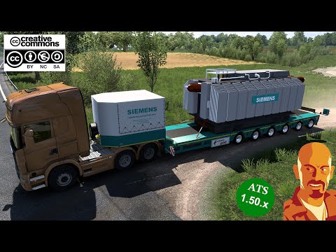 95tn SIEMENS TRANSFORMATOR TRAILER ATS &amp; ETS2 1.50.x (ETS2MOD)(ATSMOD)