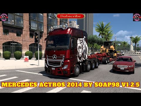 ATS 1.53 - Mercedes Actros 2014 by soap98 v1.2.5 - ATS MODS 1.53