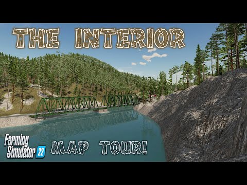 “THE INTERIOR” FS22 MAP TOUR! | NEW MOD MAP! | Farming Simulator 22 (Review) PS5.