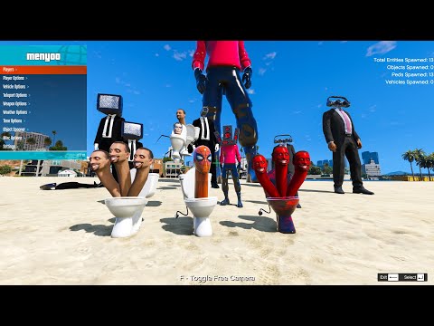 Skibidi Toilet all characters in GTA V