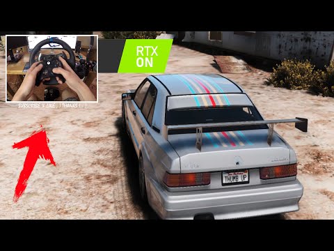 Mercedes-Benz 190E 2.5-16 Evolution II - GTA V | Logitech G29 🔥 BEST GRAPHIC MOD / RTX