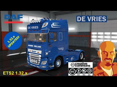 DAF XF 116 DE VRIES + TRAILER (RECOVERED) ETS2 1.36.x &amp; OLDER VERSIONS