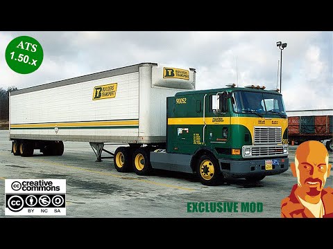 EXCLUSIVE MOD: ATS 1.50-1.49 INTERNATIONAL 9800 BUILDERS TRANSPORT + TRAILERS.