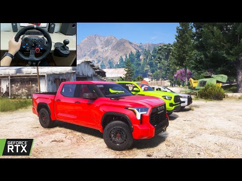 GTA 5 - 2023 Toyota Tundra TRD Pro - TOYOTA TRUCKS COLLECTION OFFROAD CONVOY