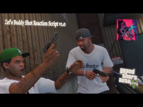 Zef&#039;s Buddy Shot Reaction Script Showcase v1.0 #gtavmods #scripts #gaming