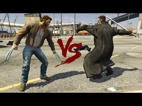 Blade VS Wolverine - Massacre (GTA 5)