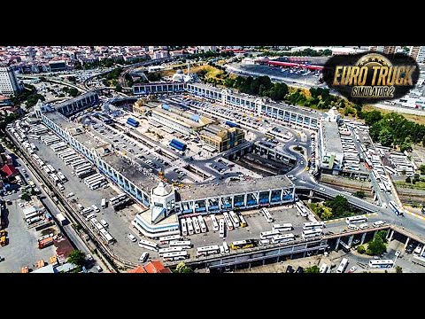 BIGGEST BUS TERMINAL MOD 2021 In Euro Truck Simulator 2 [1.42] [MB-Yeni Travego 15 SHD ETS2 1.42]