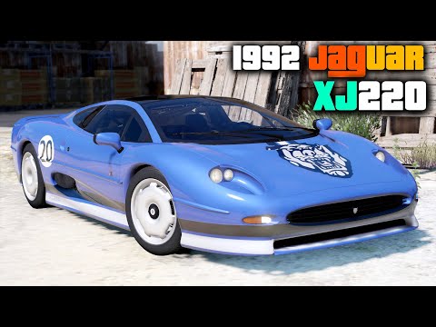 1992 Jaguar XJ220 - GTA 5 Real Life Car Mod + Download Link!