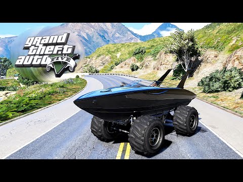 GTA V Amphibious Monster Truck Adventure | Squalo by Gamer9999