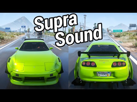 GTA 5 Jester Classic (Charlie Kit) Real-Life Toyota Supra JZA80 Mk IV + Realistic Engine Sound [4K]