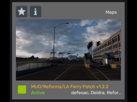 ATS 1.50 BASE + MUO Reforma LA Ferry Patch v1.2.2 and MUO LA Ferry Patch v1.0.5 + Los Angeles CT 1.0