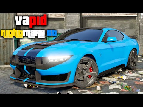 Vapid Nightmare GT (Ford Mustang) - GTA 5 Lore Friendly Car Mod + Download Link!