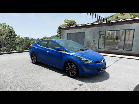 BeamNG.drive - Hyundai Elantra (MD) 1.6 MPi 2012 - Car Show Test Drive Crash .