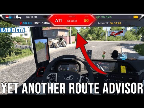 ETS2 1.49 YARA - Yet Another Route Advisor ᐅ TESTFAHRT [2566] EURO TRUCK SIMULATOR 2