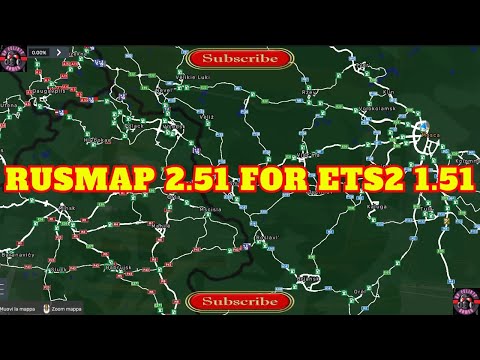 RUSMAP 2.51 for ETS2 1.51