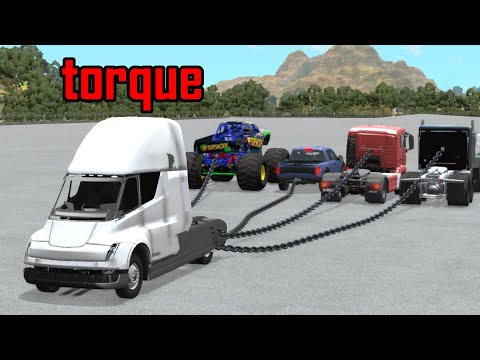 Tesla Semi against Everybody - beamng drive