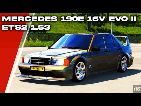 Mercedes-Benz 190E 2.5-16v EVO II (ETS2 1.53) | Euro Truck Simulator 2 | ETS 2 | Car Mod