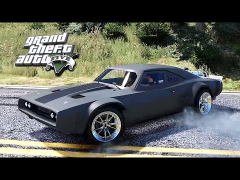 Dominic Toretto&#039;s Ice Dodge Charger GTA V Mod | Epic Gameplay Showcase