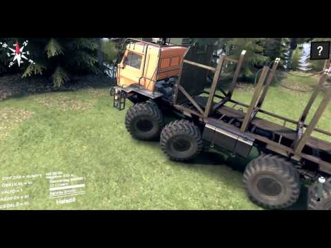 Spintires™ Project Six Map 2. rész, farönk szállítás