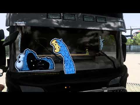 Cookie Monster Wiper Stickers