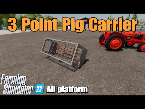 3 Point Pig Carrier / FS22 mod for all platforms