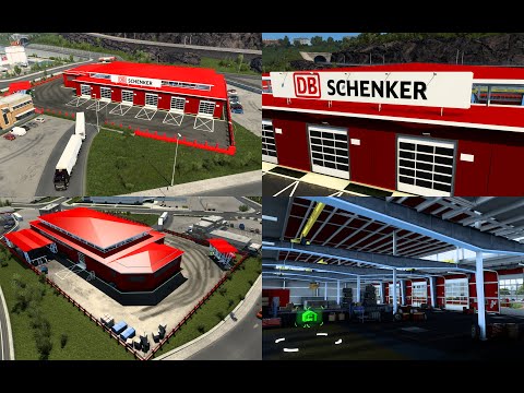 RODONITCHO MODS ETS2 1.46.2.6S 033/12/0908/2022 GARAGE DB SCHENKER BY RODONITCHO MODS 1.0 1.40 1.46