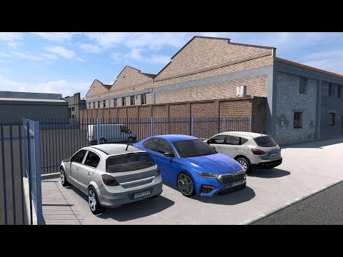 GKVFJX GAMING ETS2 NEW UPDATE SPORT CAR MOD SKODA OCTAVIA RS 2022 BY DENIS215, GAZA V2.0 1.49