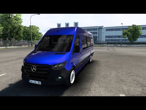 Mercedes-Benz Sprinter 2021 V1R90 (1.43) | Euro Truck Simulator 2 | ETS2 car mods | V1.41 - V1.43