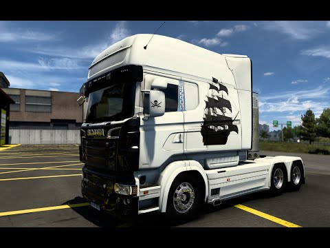 111/07/0141/2022 RODONITCHO MODS ETS2 1.45.0.50S SKIN SCANIA R LONGLINE RJL PIRATE 1.0 1.45