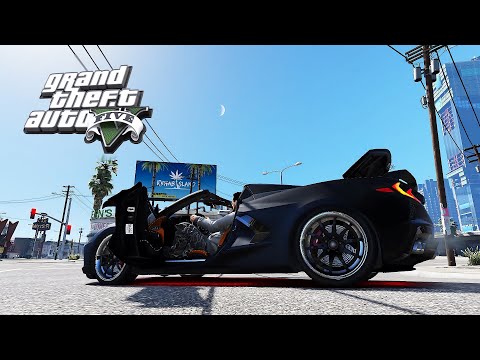 GTA V Badass Chevrolet Corvette Addon Car | 24/7 Heists