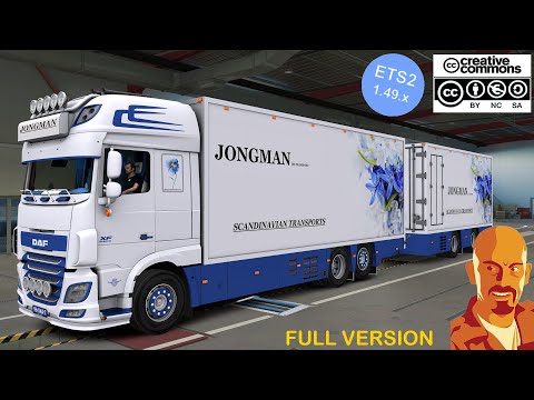 DAF XF116 510 FLOWER SHUTTLE + TRAILER ETS2 1.49.x