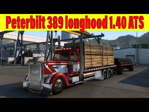 【ATS1.40】Peterbilt 389 longhood 1.40 ATS / Logitech G29 GamePlay