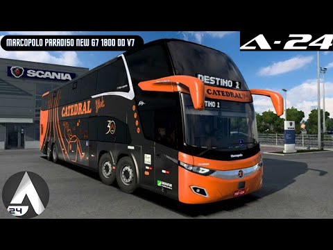 Мод Marcopolo Paradiso New G7 1800 DD V7 для ETS 2 и ATS (1.40.x, 1.41.x)