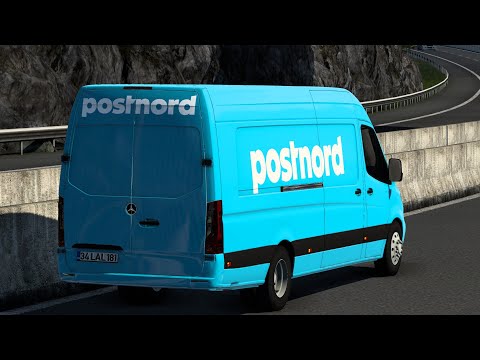 ETS2 1.47.1.2S 128/04/686/2023/1684 SKIN POSTNORD MERCEDES-BENZ SPRINTER 2019 1.0 1.47