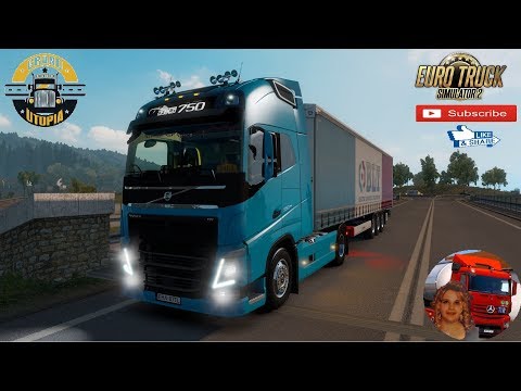 Euro Truck Simulator 2 (1.36) Volvo FH4 1.36x Grand Utopia map v1.6 + DLC&#039;s &amp; Mods