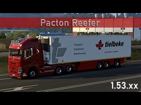 Euro Truck Simulator 2 (1.53) Pacton Reefer Trailer v1.0 [1.53] by MDModding + DLC&#039;s &amp; Mods