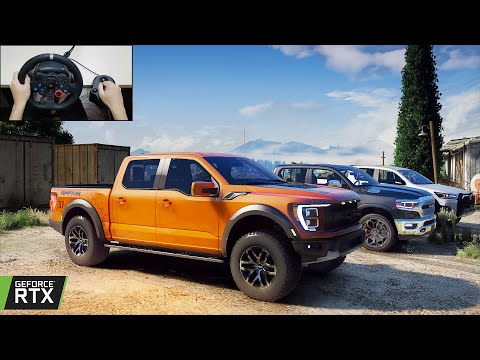 GTA 5 - 2023 Ford F-150 Raptor OFFROAD CONVOY - 450Hp Powerful Pickup Truck