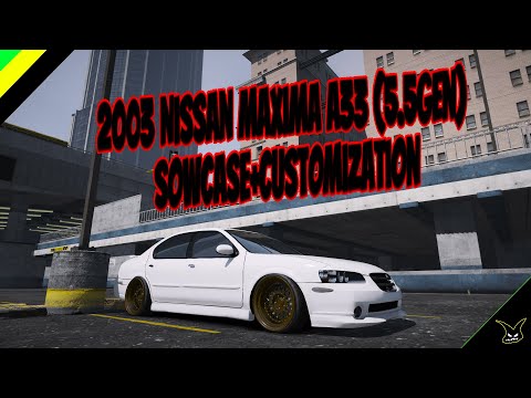 Customizing The 2003 Nissan Maxima A33 (5.5gen) In GTAV|FiveM