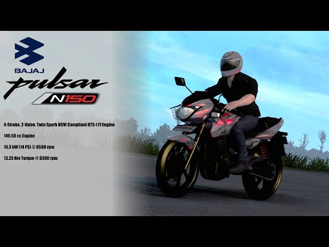 ETS2: Bajaj Pulsar 150 Mod Showcase + Link