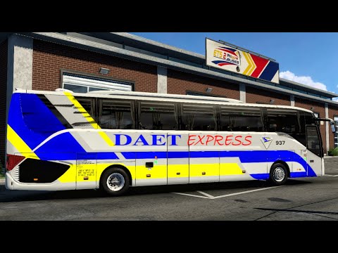 ETS 2 [1.47] Bus Mod - SETRA S516 HD - DAET EXPRESS Gameplay + Skin download link in Description