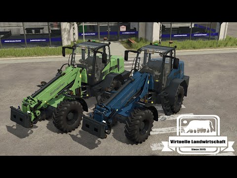 FS25 | Schaeffer9660 | Umbau | Warnlicht in grün Rundumleuchte, Dieselversion oder Electricversion