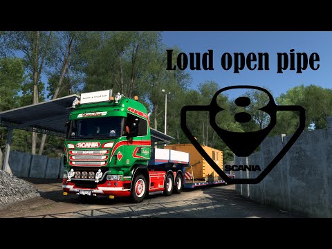 ETS2 - Scania V8 open pipe mod by Melviles